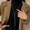 2025 Cadena de Suéter Elegante de Otoño e Invierno Japonesa y Coreana para Mujer Diseño de Nicho Moda de Lujo Accesible Versátil Collar
