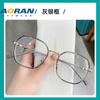 Nuevo Estilo Harajuku Montura de Gafas Irregulares para Mujer Anti-Luz Azul Radiación Gafas Llanas Sencillas Montura de Gafas Ciber Rojas Redondas para Hombre