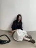 Moletom 6up Estilo Coreano Início do Outono Algodão Puro Normcore 2025 Guangzhou 13 Linhas Novo Solto Estilo Preguiçoso Versátil Feminino 50086