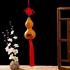 Nudo chino cuero blanco calabaza zodiacal pirograbado texto calabaza de juego colgante artesanía colgante de calabaza suministro para puesto