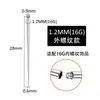 Agulha Guia de Aço Inoxidável 316 Pino com Rosca Interna e Externa Haste Guia Brinco com Orelha Perfurada Piercing Labial Piercing na Língua Ferramenta Auxiliar DIY