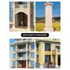 Juego completo de moldes para columnas romanas cuadradas estilo europeo con estrías columna cuadrada puerta principal de villa rural plantillas para edificios cuadrados chinos