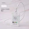 Porta Credencial de Tela de Poliéster Cubierta Protectora Ranura para Tres Tarjetas Insignia de Identificación de Trabajo Insignia de Trabajo Correa Porta Tarjeta de Comedor Estudiantil