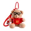 Chaveiro de pelúcia de coelho de urso de ano novo pingente ano da cobra bolsa de West Highland bolsa escolar acessórios pequeno presente atacado