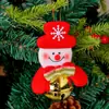 Colgante de Campana de Regalo de Navidad Suministros para Decoración de Árbol de Navidad Muñeco de Papá Noel Muñeco de Muñeco de Nieve Ciervo Colgante de Campana