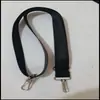 Cubierta de tarjeta con cordón para permiso de trabajo nailon hebilla de metal oliva cordón para colgar en el cuello tarjeta de identificación tarjeta de trabajo cordón de tejido liso