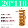 Padrão Japonês Resistente a Altas Temperaturas Mola de Molde Mola de Compressão Doméstica 65Mntf Fio Plano de Alta Resistência Compressão Retangular Alta Elasticidade