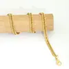 Collar de hip-hop de moda europea y americana, joyería de acero inoxidable con cadena, personalidad infantil, todo para combinar, pulsera de cadena cubana para hombre