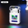 Nuevo encendedor creativo con carcasa transparente y doble arco USB para exteriores, resistente al viento, con degradado de fantasía, fabricantes al por mayor