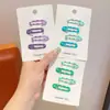 Pinzas para el pelo de colores dopamina estilo coreano para niñas, lindos y versátiles accesorios pequeños para el cabello que no dañan el cabello, adecuados para flequillos laterales de bebé