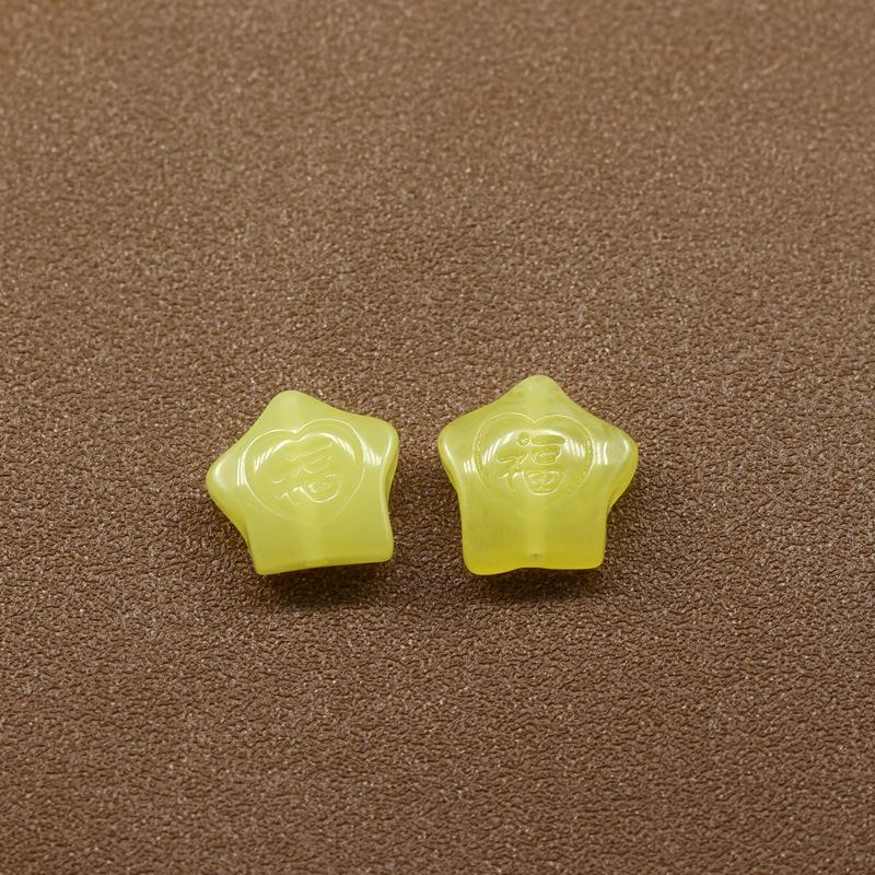 合成蜜蜡祥云花朵隔珠二代蜜蜡美人鱼小配件配饰散珠DIY手链配