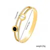 Pulsera de acero inoxidable más vendida transfronteriza con circonita y acero de titanio, pulsera de moda de alta gama para mujer, trébol incrustado con diamantes, venta al por mayor de joyería