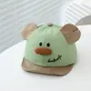 Gorros para Bebé para Primavera y Otoño, Estilo Delgado, Reversible, para Niños y Niñas, Gorra de Béisbol de Dibujos Animados para Proteger del Sol, Elegante y Lindo con Visera Suave