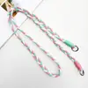 Corda Trançada de Três Pontas com Corda de Poliéster Corda Trançada de Três Pontas Copo de Água Celular Diagonal Corda Torcida Corda Pingente de Bolsa Tricolor