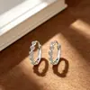 Arete de Plata de Ley con Circonita en Forma de Corazón para Mujer Diseño de Nicho Sensación de Alta Gama Pendiente de Temperamento Exquisito Versátil Moderno Nuevo Pendiente