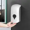 Dispensador de Jabón de Plástico ABS Montado en Pared de Prensa Manual 1000ml Gran Capacidad Caja para Champú y Gel de Ducha de Hotel