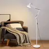 Lámpara de Pie Plegable de Brazo Largo LED Protección Ocular Lámpara de Estudio Estilo Simple Nórdico Sala de Estar Dormitorio Estudio Oficina Lámpara de Escritorio de Pie