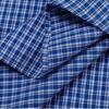 Fabricante Directo Camisa de Cuadros Bordada Estilo Retro Americano Camisa Azul Perezosa de Manga Larga Versátil Talla Grande Holgada Cuadros