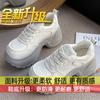 Zapatos Casuales para Mujer con Aumento Oculto de Altura, Versátiles y Modernos, Nuevo Modelo Primavera/Otoño 2025, Plata Moonlight, Zapatos de Padre con Suela Gruesa de 7cm