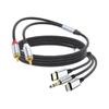 Cable de Audio Tres en Uno a 2Rca Conector Rca Adecuado para Tipo-C Apple 3.5mm a Altavoz Núcleo de Cobre Libre de Oxígeno