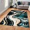 Alfombra Completa Abstracta Nórdica para Sala de Estar, Hogar, Dormitorio, Resistente al Desgaste, Antideslizante, Manta de Cabecera, Fácil Cuidado, Resistente a la Suciedad, Alfombra de Piso en Stock