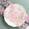 Pegatinas de Flores de Rosa, Cinta para Diario, Materiales Decorativos de Plantas Florales, Mundo Floral con Brillo de Concha en Pan de Oro para Diario