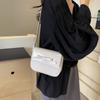 Bolsa Pequena Casual Texturizada de Luxo para Mulheres 2026 Nova Moda Versátil Bolsa Transversal com Laço Ombro Único Axila Pequena Quadrada