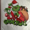 Decoración de Navidad Cartel Colgante Merry Grinchmas Cartel de Madera para Puerta Año Nuevo Invierno Decoración de Navidad Hogar