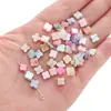 Pulsera de Concha Natural Estrella de Cuatro Puntas Flor de Ciruelo Corazón de Melocotón Hecho a Mano DIY Collar Casero Bolsita de Materiales para Accesorios de Joyería con Cuentas