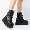 Zapatos de Anime Suela Gruesa Estilo Punk Cuatro Estaciones Chica Popular Botines 2026 Zapatos para Cosplay que Aumentan la Altura Zapatos Universales Botas tipo Dr. Martens Zapatos que Aumentan la Altura