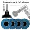 2 polegadas de aço azul de 3 polegadas Jade torque Louvre lâmina polimento filme impulsor plano abrasivo roda de pano polimento pneumático