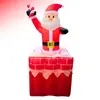 Comercio exterior transfronterizo más vendido inflable de Papá Noel LED iluminado modelo inflable de Navidad para patio accesorios de decoración navideña