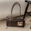 Bolsa de Axila Simples Retrô de Nicho para Mulheres 2025 Inverno Nova Moda Bolsa Diária para o Trabalho Bolsa de Ombro Simples