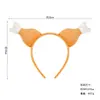 Diadema de Pierna de Pollo Curiosa para Pascua Decoración de Cabeza de Pollo Grande de Dibujos Animados de Animales para Acción de Gracias Diadema de Pavo para Fiesta
