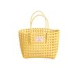 Bolsa de Plástico Cuadrada Tejida Hueca de Dulce Souvenir de Boda para Mujer Nueva Bolsa de Playa Estilo Fresco Bolsa de Paja