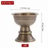 Lâmpada de Manteiga Nepalesa de Bronze com Pé Alto Estilo Xizang, Lâmpada de Oferenda Doméstica Vintage, Suporte para Velas, Vela, Item de Decoração para Casa