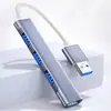 Hub USB 3.0 Estación de Acoplamiento para Laptop Dock de Expansión Multi-Puerto con Cable Extensor Divisor Multifunción