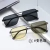 Nuevas Gafas de Sol de Nylon para Hombre Marco Cuadrado de Metal Gafas de Sol para Conducir Gafas de Sol de Nylon Resistentes a Impactos para Hombre