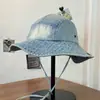 Sombrero de Pescador de Mezclilla Lavable para Hombres y Mujeres, Protección Solar, Gorra Plegable para Senderismo al Aire Libre, Estilo Versátil de Verano, Venta al por Mayor