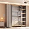 Guarda-roupa de Metal para Casa Quarto Aluguel Totalmente Fechado Estrutura Totalmente em Aço Combinação Livre Aberto de Chão Guarda-roupa Simples