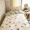Transmissão ao Vivo Roupa de Cama Popular 100% Algodão Novo Modelo 2026 Cobertura de Edredom Fresca para Estudantes Conjunto de Três Peças para Cama de Dormitório