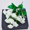 Suministro directo de fábrica Simulación del Día de la Madre 10 ramos de claveles Juanhua Flor Eterna Gypsophila Espuma