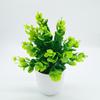 Nueva Flor Artificial Eucalipto Planta Verde de Plástico en Maceta Adornos de Flores Falsas Hogar Interior Escritorio Descendiente Bonsái Pequeño