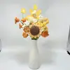 Produto Acabado: Buquê de Flores Artificiais Tricotado à Mão, Flores de Lã Girassol, Tulipas, Flores de Presente para Melhores Amigos, Amantes, Dia do Professor