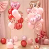 Globos Flotantes para el Día de San Valentín para Pedida de Mano Atmósfera Interior Decoración Ritual Montaje de Escena de Evento en Centro Comercial Adornos