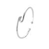 Pulsera Caliente Abierta Transfronteriza Moda Vintage Hoja Alas Lazo Pulsera Personalidad Temperamento Pulsera Geométrica
