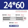 Tornillos de Doble Extremo de Acero Inoxidable 304, Pernos Extendidos de Longitud Igual, Biela, Varillas Roscadas, Barras Roscadas M12-M24