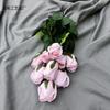 9 rosas flores de imitación 9 capullos de amantes arreglo floral para boda flores para sostener decoración del hogar flores para mesa flores falsas al por mayor