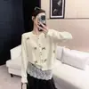 Estilo Delicado e Doce, Cardigã de Tricô com Laço e Dois Botões, Novo Estilo para o Início da Primavera, Suéter de Alta Qualidade, Elegante e Versátil