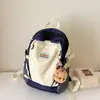 Mochila Infantil Color-Blocking Estilo Coreano, Mochila Escolar Fresca Dopamina para Jardim de Infância, Mochila Leve Tendência para Estudantes